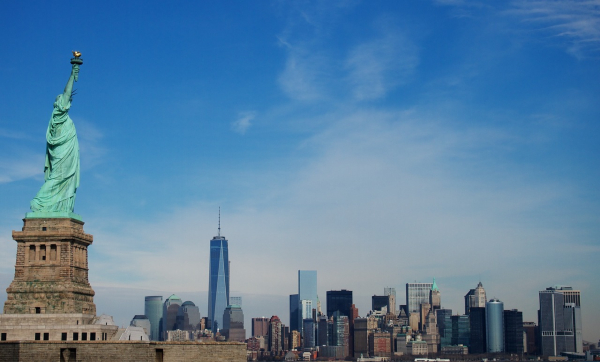 New York City Skyline from Statue of Liberty